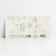 Money envelope "Paris", glitter, 16.5 x 8 cm