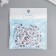 Beads for creativity plastic "Black English letters" White set 20 grams 0.4x0.8x0.8 cm