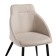 Stool on a metal frame fus metal/fabric, black/beige 58x50x85 cm