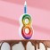Candle for the cake "Color Flame", 10 cm, number "8"