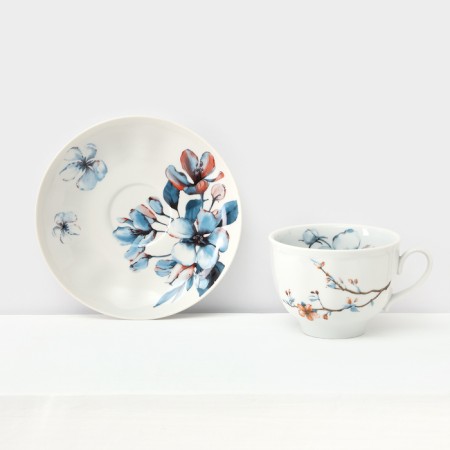 Porcelain Tea Service "Moments of Spring", 13 items-1