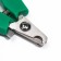 Small side claws with non -stringed handles, a hole of 9 mm, green with gray