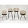 Vetle Bent chair, 560 × 570 × 810 mm, artificial rattan, beige color / black