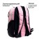 Youth backpack, 44 x 28 x 18 cm, ergonomic back, Calligrata "Teidi" pink