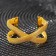 Ring for Napkin "Infinity", 5.5 × 3 × 4.5 cm, gold color