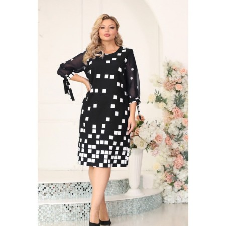 Female dress, size 50, black color-8