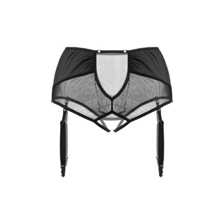Erotic panties for stockings Waname Elegance with high landing black (42-44)-6