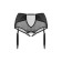 Erotic panties for stockings Waname Elegance with high landing black (42-44)