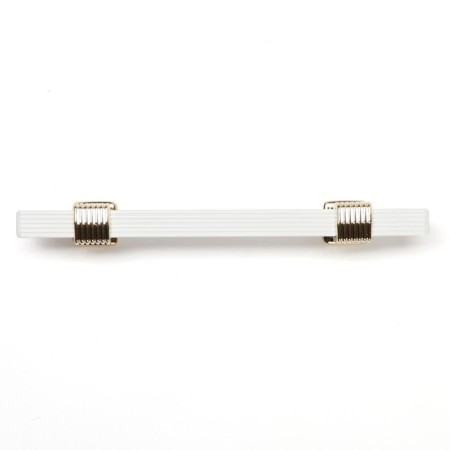 Cappio pk117 bracket handle, m/o 96 mm, white/gold color-3