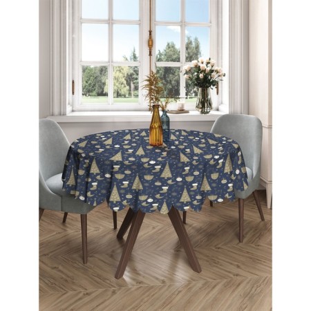 The tablecloth “New Year's Pattern”, round, Saten, d = 150 cm-2