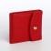 Women's wallet on magnet, red color