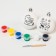 Set for creativity for the New Year "New Year's ball for coloring", 2 pieces 5.5 cm, cars