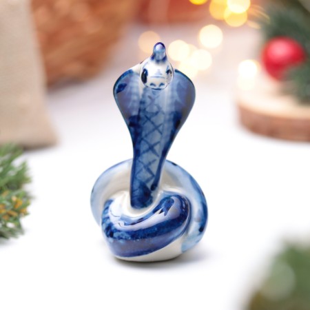 Souvenir "Snake Akira", Gzhel, 8.2 cm-1