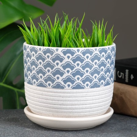 Flower pot "Hokkaido" White, 0.75 liters-1