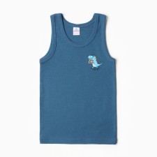 T -shirt for boys, jeans color, height 104 cm