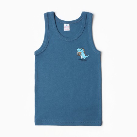 T -shirt for boys, jeans color, height 104 cm