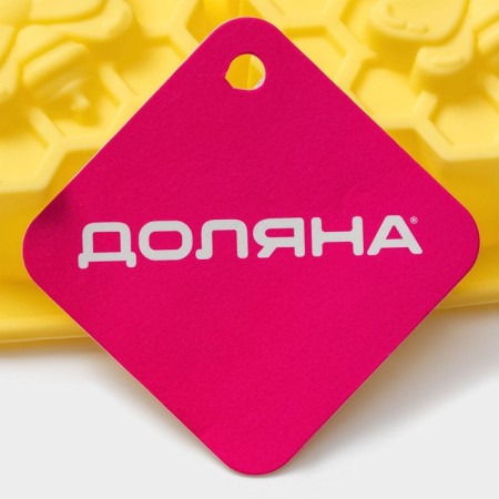 Baking uniform “Bee paradise”, silicone, 6 cells, 25.7 × 17.7 × 3 cm, yellow color-6