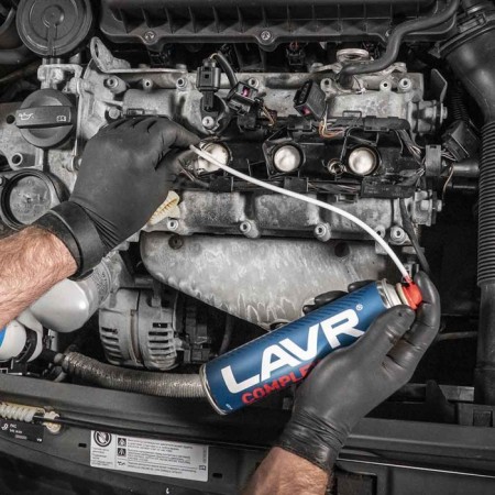Foaming the engine Lavr Complex Foam Engine Carbon Cleaner, 400 ml, LN2510-6