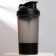 Sports shaker “don't touch”, black, with a bowl for protein, 500 ml