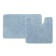 A set of mats for the bathroom IDDIS, 50x80 cm, 50x50 cm, microfiber, blue color
