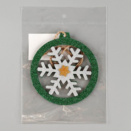 New Year's decoration from EVA "Christmas Toy", on an adhesive basis-4