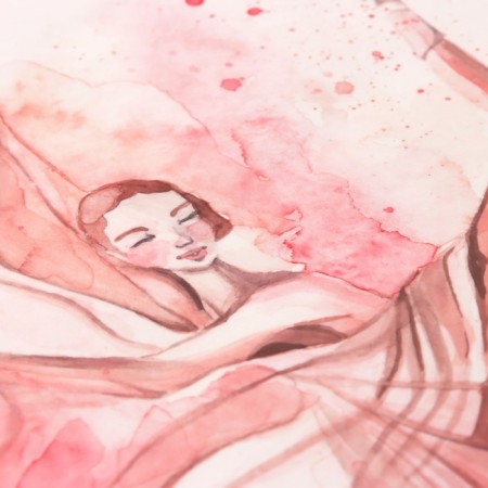 Sticker Plastic Interior color "Ballerina in pink" 30x45 cm-1