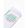 Male socks "did not have time under the palm trees, celebrate under the Christmas tree", white color, rr 41-45