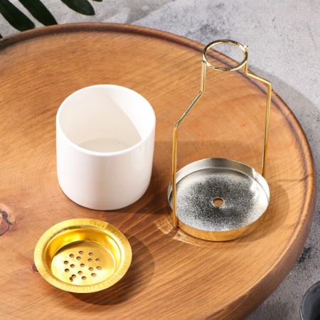 Supply for incense powder and cones "bottle", white, 16.5x8.5x3 cm-2