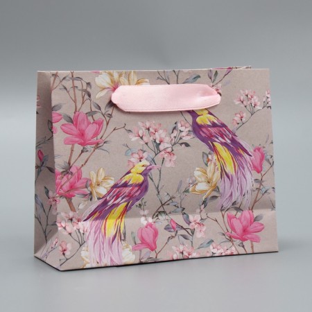 Package Gift Craft horizontal, packaging, "birds", S 15 x 12 x 5.5 cm-3