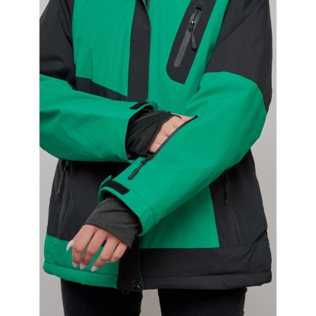 Ski suit female, size 52, green color-8