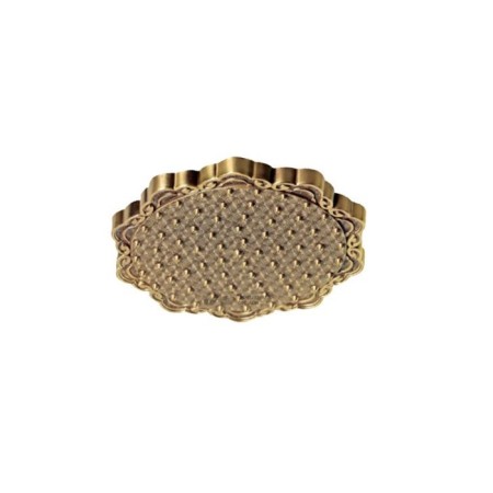 Bronze de Luxe 10138F shower system, without spout, tropical shower, hidden installation, brass-1