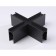 Ambrella Connector X-shaped for the Magnetic GL3376 BK overhead busbar, black