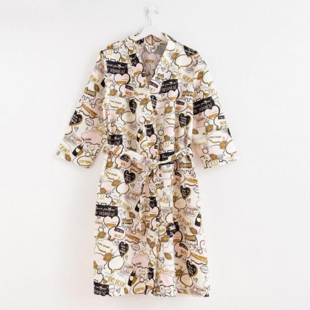 Women's bathrobe Ethel "Gchatik" sleeve 3/4, size 42-44, waffle 200g/m2, 100% cotton-5