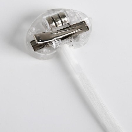 A strand for hair on a hairpin, luminous, 40 cm-2