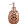 Axentia Copper dispenser for liquid soap from copper -colored dolomite Ø 9 cm, 17 cm, 330 ml
