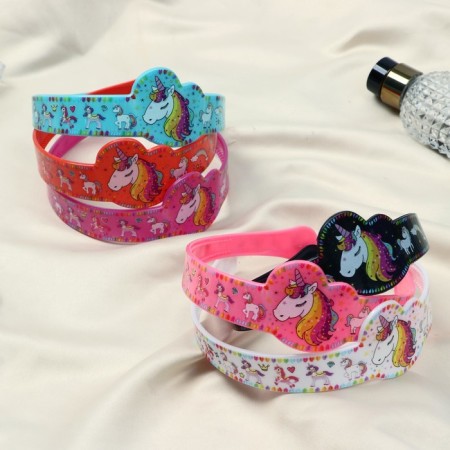 Hair cap "Happy Unicorn" 4.5 cm, mix-1