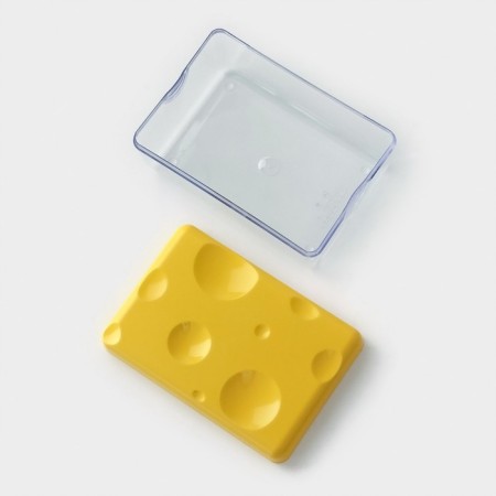 Ricco cheese container 16 × 11 × 7cm, yellow color-3