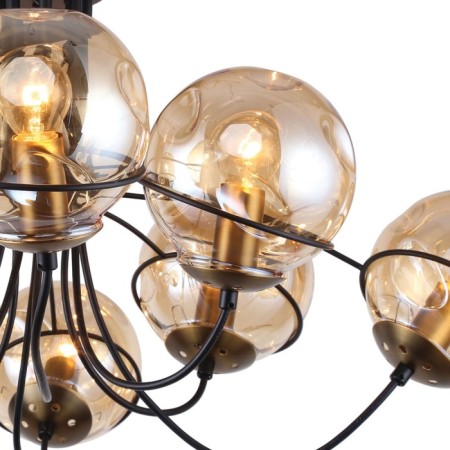 Grana chandelier, 8x40W E14, black color-2