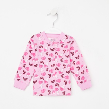 Nursery blouse, pink/bunnies, height 62 cm