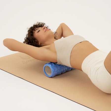 Massage roller SANGH, 33x10 cm, blue color-5