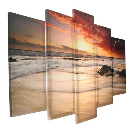 Wall, modular, series: sea, "sunset at sea", 80x140 cm-1