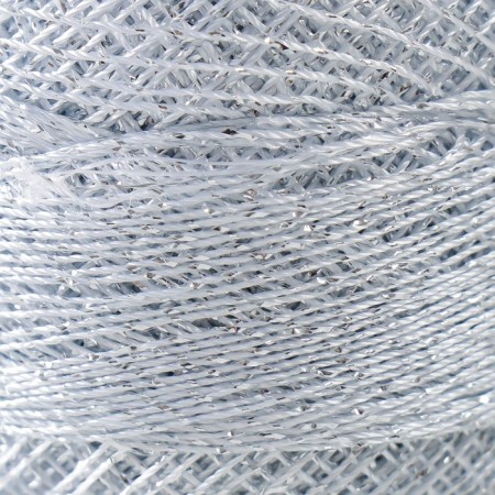 Yarn "Camelia" 70% polyester, 30% lurers 190m/20g (411 silver)-2