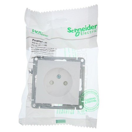 The socket "W59" Sche RS16-151-1-86, 16 A, single, hidden, white color-2