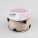 Capronomic ribbon “hearts”, with velvet embossing, 25 mm × 9.1 ± 0.5 m, beige color/black