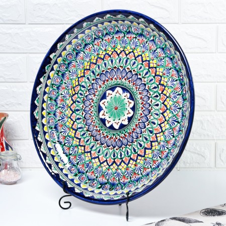 Lryagan Round Rishtan Ceramics, 45.5 cm, ornament-2