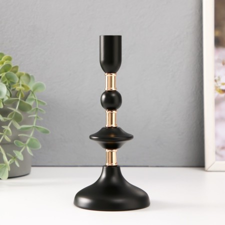 Summary metal per 1 candle d = 2 cm "Irada" with gold 9x9x19.5 cm-1