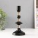 Summary metal per 1 candle d = 2 cm "Irada" with gold 9x9x19.5 cm