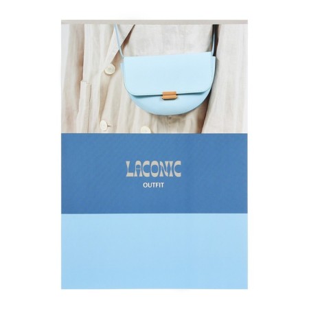 A4 notebook, 96 sheets in the Stylish & Laconic cage, cover Cardboard, Lamination Soft Touch, Mix-2