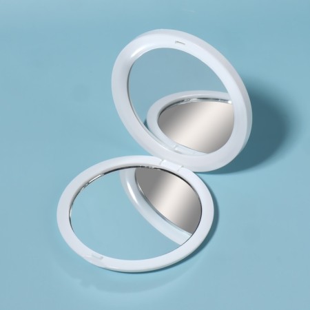 Folding mirror "chamomile", d 7 cm, with an increase, the color of mix-3