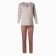 Female homemade set (jumper/pants), beige color, size 52